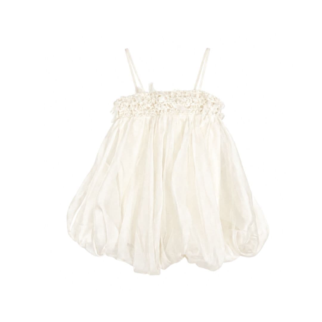 【imyourAnkin × r.l.e】Poppy bloom dress short.ver ワンピース <IVORY>