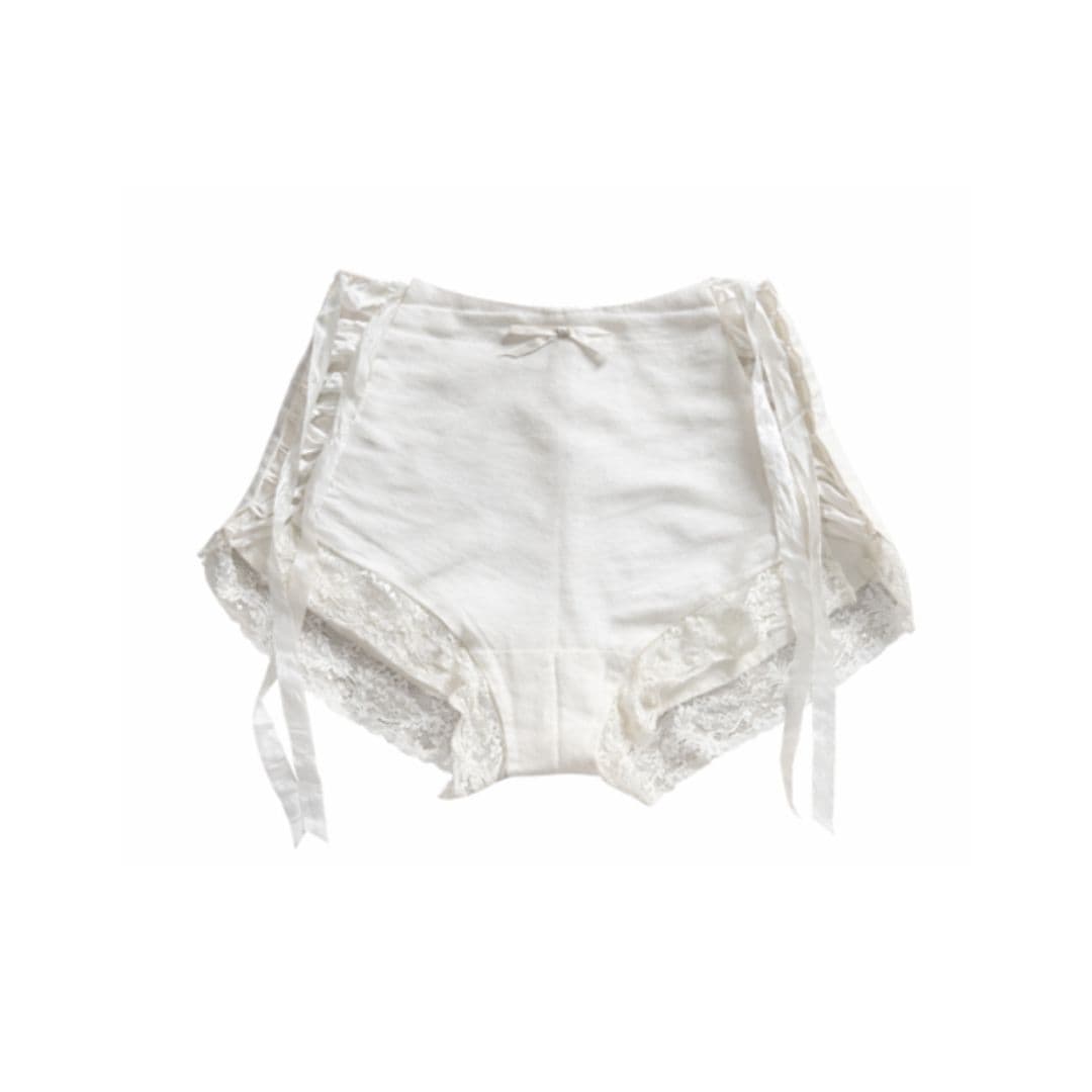 【imyourAnkin】38# “Pronoia” maline lace .ver ショットパンツ <Ivory Shorts>
