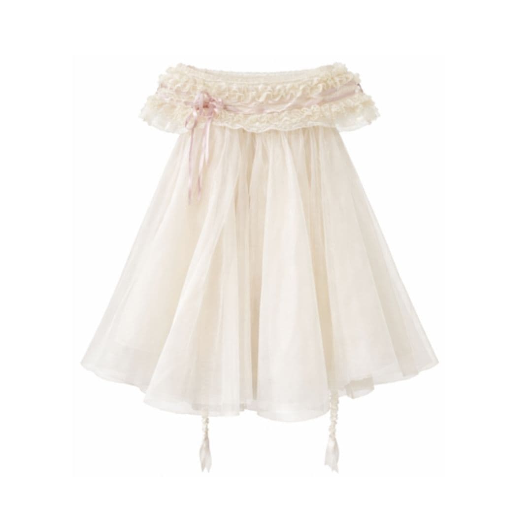 【imyourAnkin】48#Madeleine colla blouse ワンピース <IVORY>
