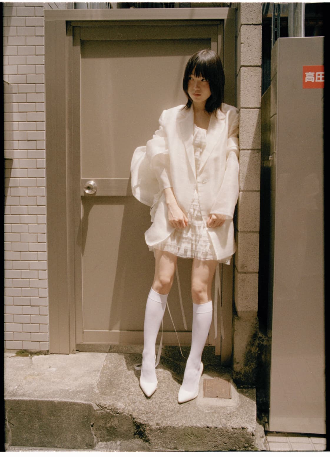 【imyourAnkin】27# Whim frame ジャケット <IVORY>
