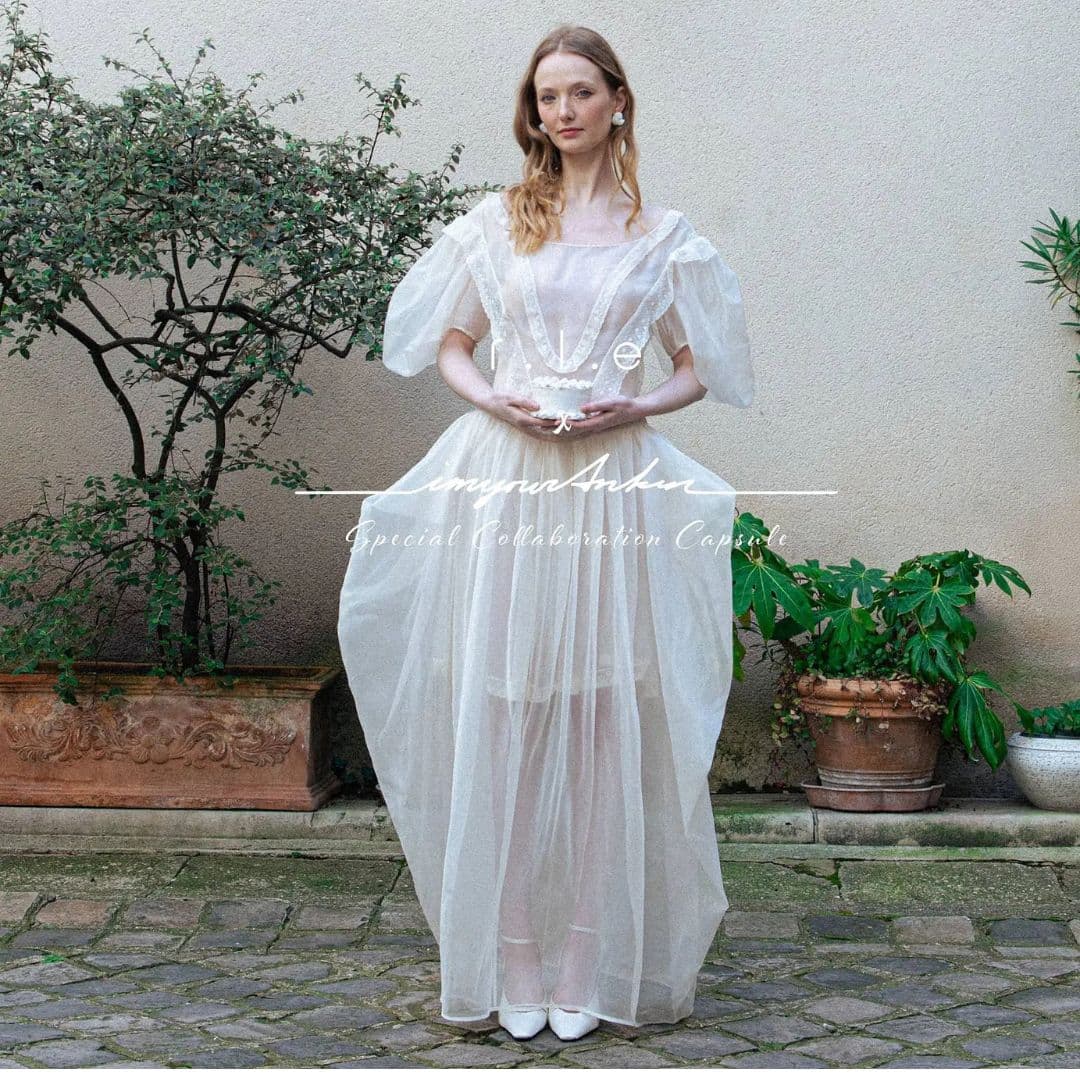 【imyourAnkin × r.l.e】Her Vessel Wedding Gown ワンピース <IVORY>